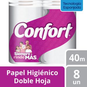 PAPEL HIGIENICO CONFORT DH 8X40metros