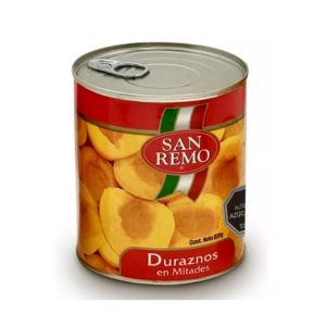DURAZNO MITADES SAN REMO 12 Und. 820 Gramos